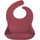 Baveta basic bib minikoioi, 100% premium silicone – velvet rose