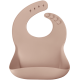 Baveta basic bib minikoioi, 100% premium silicone – bubble beige