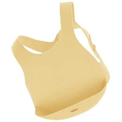 Baveta flexi bib minikoioi, 100% premium silicone – mellow yellow