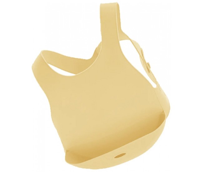 Baveta flexi bib minikoioi, 100% premium silicone – mellow yellow