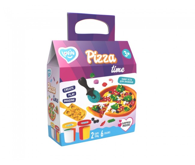 Set plastilina 100% eco, lovin'do, pizza time