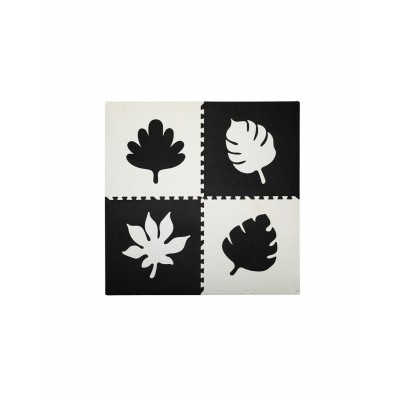 Covoras de joaca puzzle 120x120 cm momi, feli - black