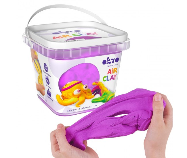 Air clay pentru modelaj, 200g, okto - mov