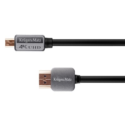 Cablu  hdmi a-hdmi d 1.8m kruger&matz