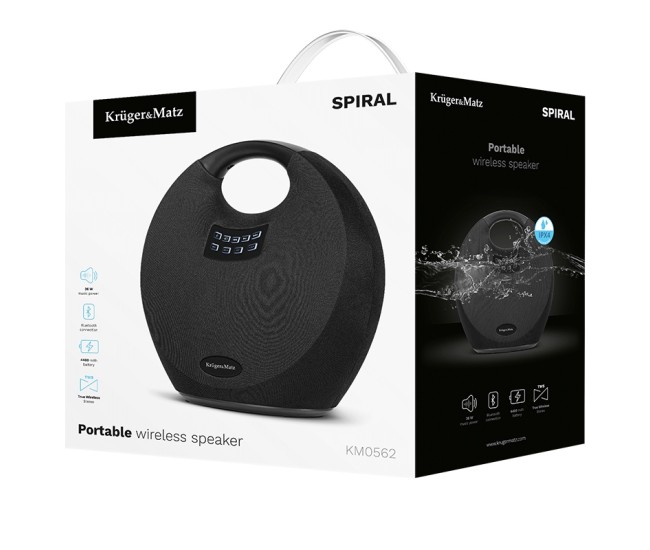 Difuzor wireless portabil 36w spiral kruger & matz