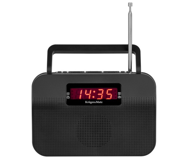 Radio am fm portabil cu alarma kruger&matz