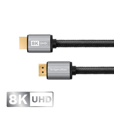 Cablu hdmi - hdmi 8k v 2.1 0.9m kruger&matz