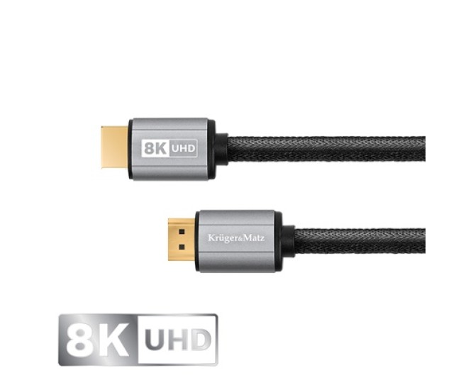 Cablu hdmi - hdmi 8k v 2.1 0.9m kruger&matz