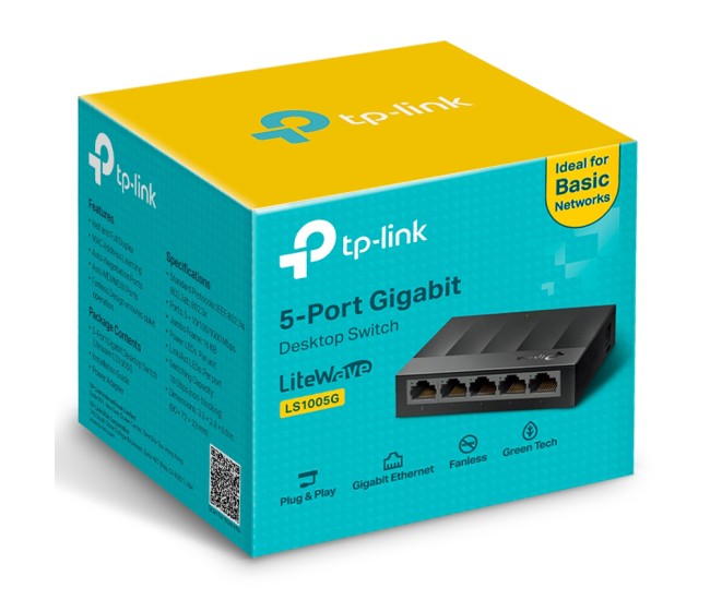 Switch 5 porturi gigabit ls1005g tp-link