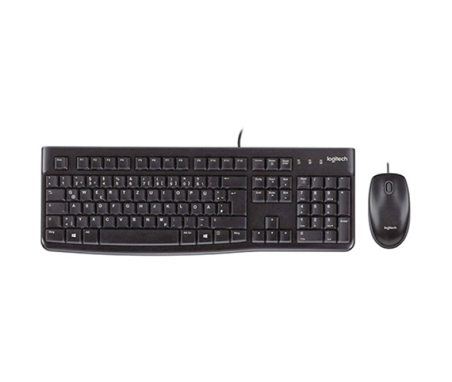 Kit tastatura si mouse cu fir logitech mk120