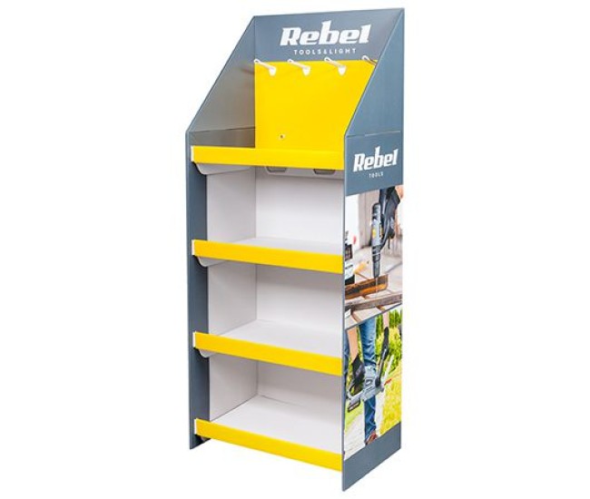 Display stand carton rebel