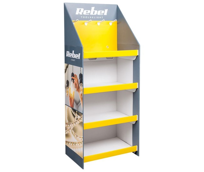 Display stand carton rebel