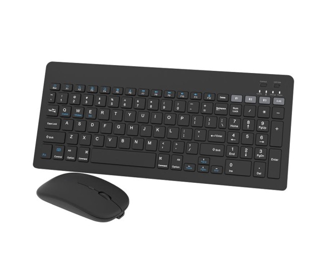 Kit tastatura si mouse wireless misz negru omega