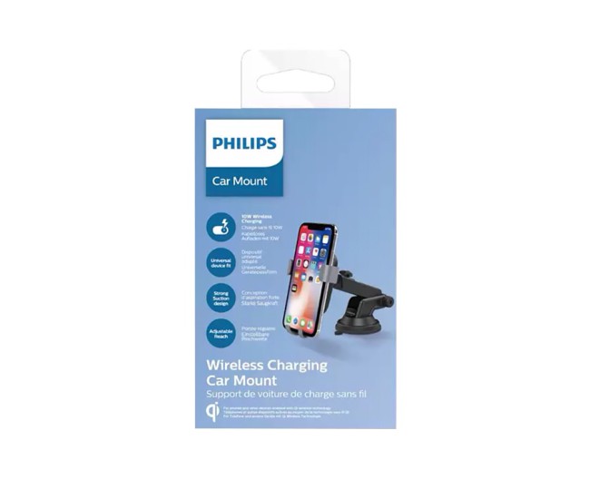 Suport telefon auto incarcare inductiva qi philips