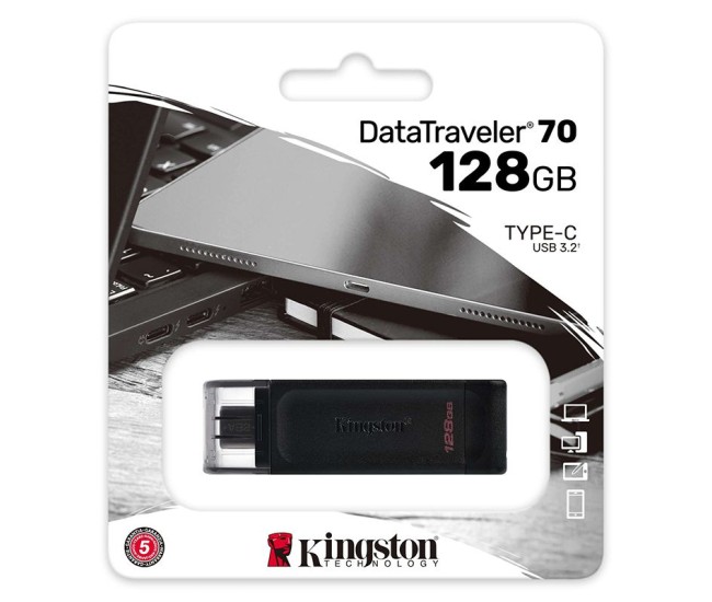 Flash drive 128gb dt70 usb 3.2 tip c kingston