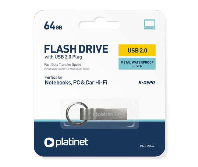 Flash drive usb k-depo 64gb platinet