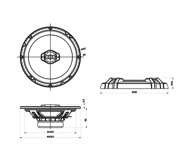 Difuzoare auto 2 cai 17cm 90 w sencor