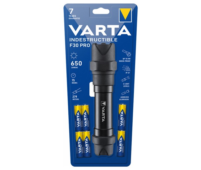 Lanterna led 6w indestructible f30 pro varta