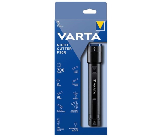 Lanterna led cree night cutter f30r varta