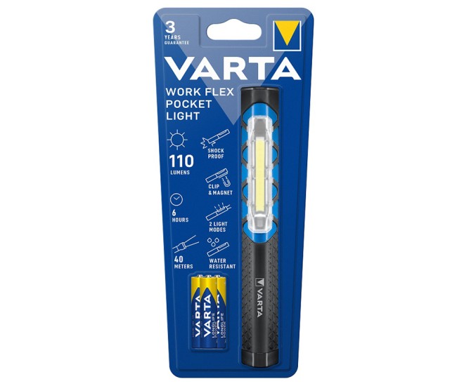 Lanterna led work flex pocket light varta