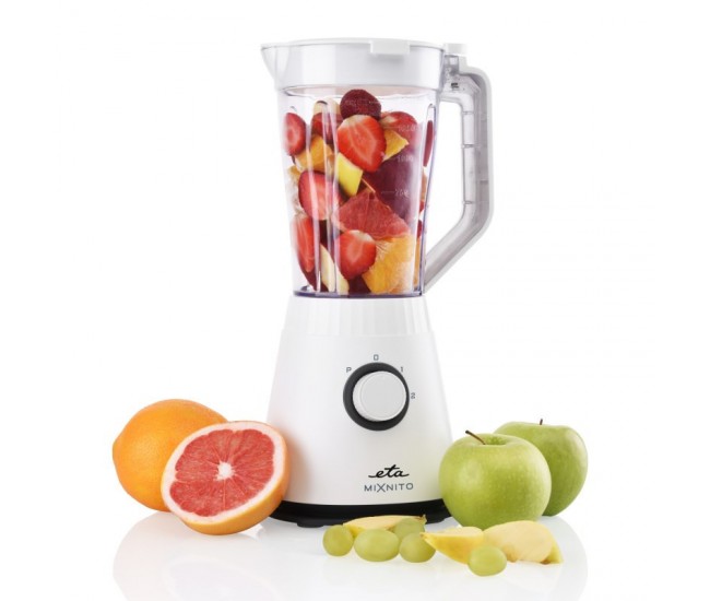 Blender ETA Mixnito 2011 90000, 600 W, 1.5 litri, 2 trepte, BPA FREE, alb