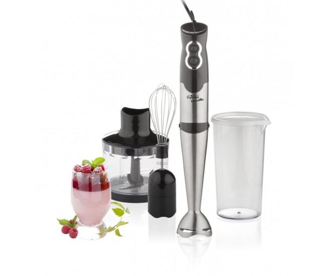 Blender vertical 3 in 1 GALLET MIX435 Naucelle, 500 W, 2 viteze, otel inoxidabil