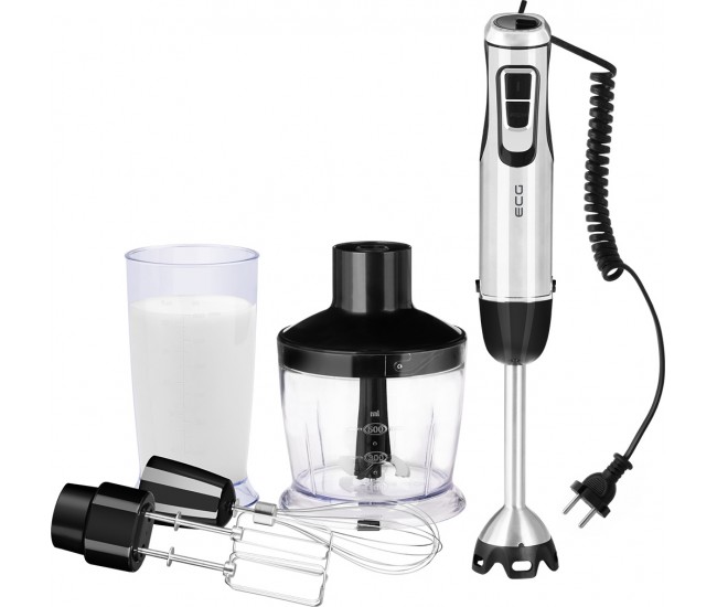 Blender vertical ECG RM 900, 800 W, 10 viteze + TURBO, recipient tocator 500 ml, lame din otel inoxidabil