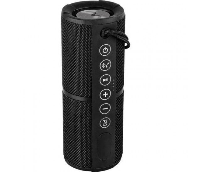 Boxa portabila Bluetooth ECG BTS K1 Black ELYSIUM , rezistenta la apa IPX6, 2 x 4,5W, DSP