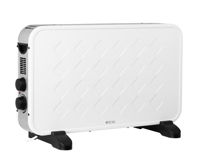 Convector electric de podea ECG TK 2070 Alb, 2000W, 2 trepte de putere