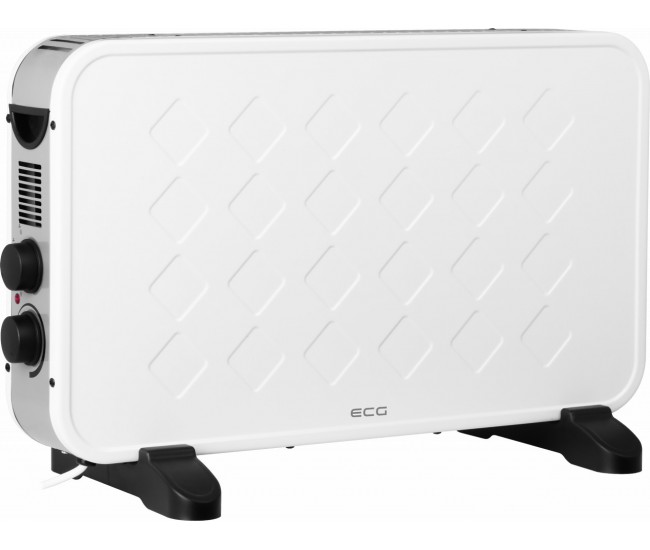 Convector electric de podea ECG TK 2070 Alb, 2000W, 2 trepte de putere