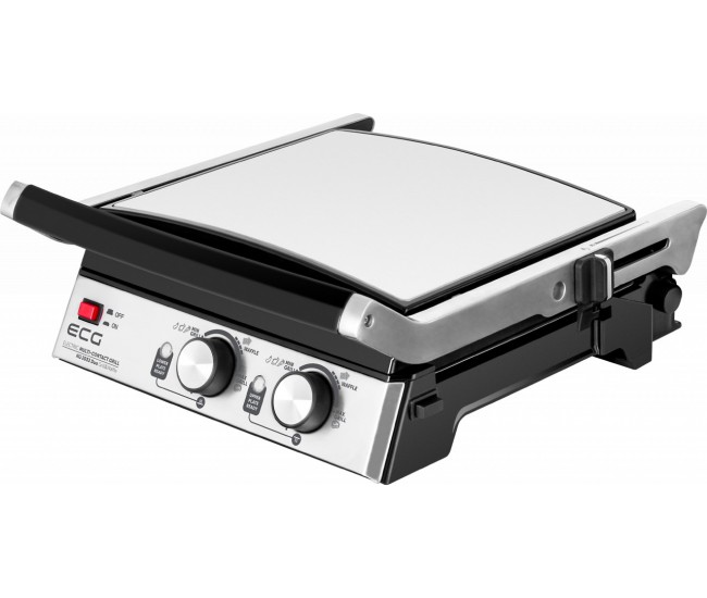 Grill si Vafe ECG KG 2033 DUO, 2000 W, 2 termostate independente