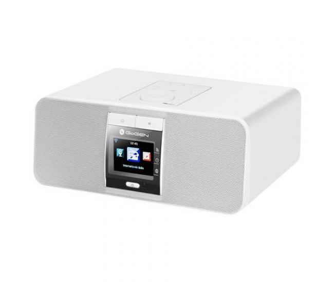 Internet radio GoGEN IR 167 BTB, 2 x 7 W, LCD, Bluetooth, WiFi, tuner digital FM, telecomanda, alb