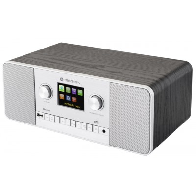 Internet radio GoGEN IR 257 BTDAB, 2x5W, DAB+/FM, LCD, Bluetooth, telecomanda, negru/argintiu