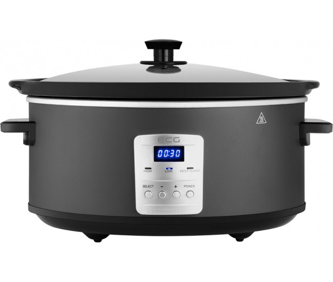 Oala electrica Slow cooker ECG PH 6530 Master, 6.5 litri, 270 W, vas ceramic, afisaj LED