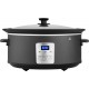 Oala electrica Slow cooker ECG PH 6530 Master, 6.5 litri, 270 W, vas ceramic, afisaj LED