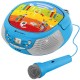 Radio CD pentru copii GoGEN DECKO B, 2 x 0,8 W, Bluetooth, karaoke, microfon, MP 3, USB, AUX in, albastru