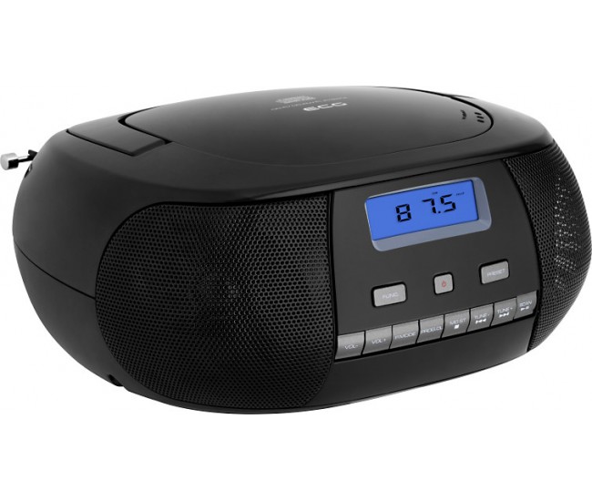 Radio CD Player ECG CDR 500 negru, tuner FM cu memorie 20 de posturi