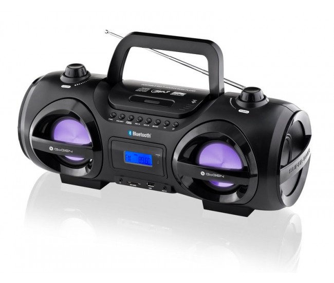 Radio FM cu CD si Bluetooth GoGEN CDM 425 SUBT, 25 W, CD, MP3, USB, SD card, telecomanda, negru