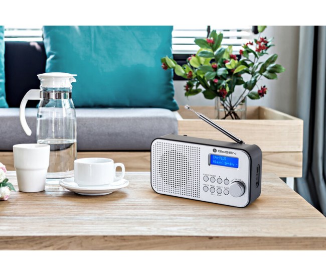 Radio portabil GoGEN DAB 300N cu tuner DAB+ si FM, 1 W, LCD , baterie 2000 mAh