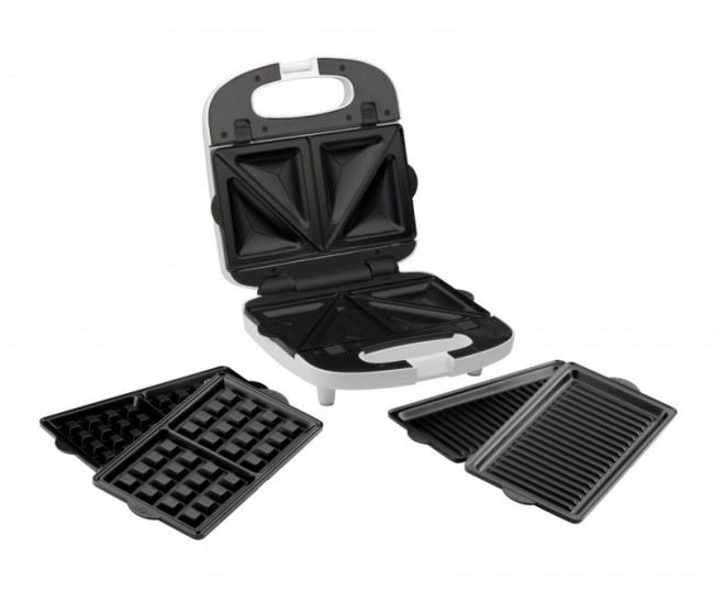 Sandwich maker 3 in 1 ETA Tampo 4156, 700 W, 3 tipuri de placi detasabile, deschidere pana la 180°