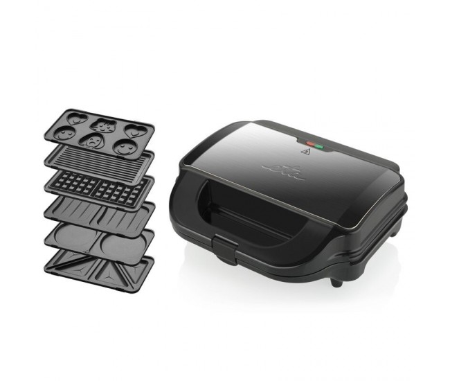 Sandwich-maker 6 in 1, ETA Sorento Plus 5151, 900 W, otel inoxidabil, 6 tipuri de placi detasabile