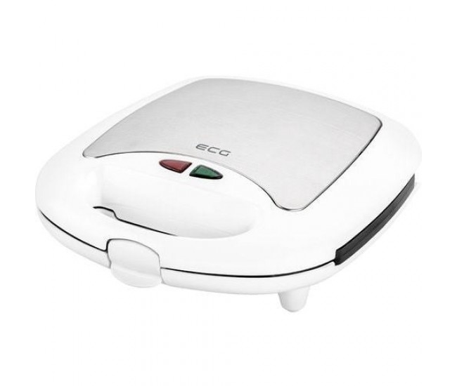 Sandwich-maker ECG S 399 3in1, alb, 700W, 3 tipuri de placi detasabile