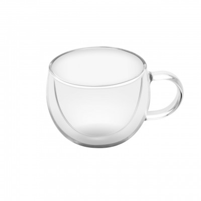 Set 2 cesti pentru espresso ETA 5180 91000, 80 ml, pereti dubli din sticla borosilicata