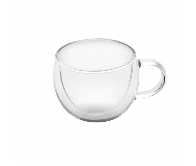 Set 2 cesti pentru espresso ETA 5180 91000, 80 ml, pereti dubli din sticla borosilicata