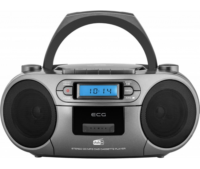 Sistem audio ECG CDR 999 DAB, 2 x 1,5W RMS, Radio, USB, CD, Casetofon, MP3, FM