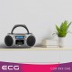 Sistem audio ECG CDR 999 DAB, 2 x 1,5W RMS, Radio, USB, CD, Casetofon, MP3, FM