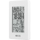 Statie meteo interior-exterior ECG MS 100 White, senzor extern fara fir, LCD, ceas, alarma