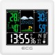 Statie meteo interior-exterior ECG MS 300 White, senzor extern fara fir, LCD color, ceas, alarma