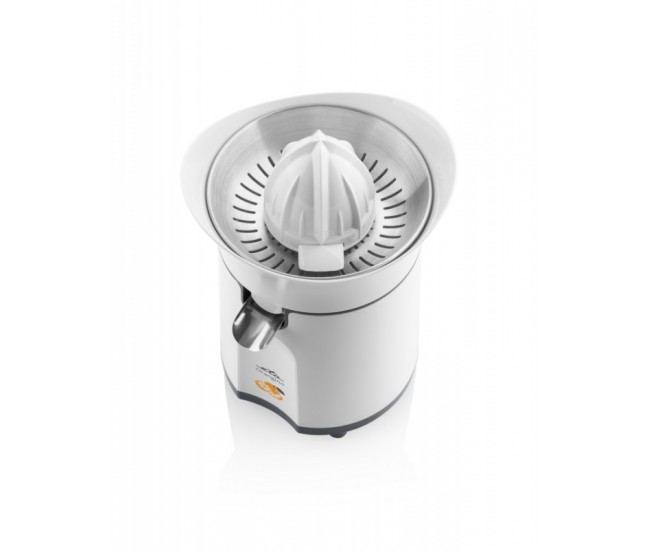 Storcator de citrice ETA Orangino 2033 90000, 60 W, 0.3 litri, filtru din otel inoxidabil, gri/alb