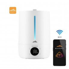 Umidificator de aer cu ultrasunete 2 in 1 ETA Moisty Smart 2629 0000, 5 litri, 25 W, LCD, aromaterapie, alb